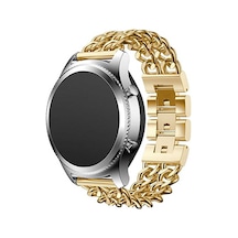 Huawei Watch Gt 3 46mm Uyumlu Krd-17 Metal Zore Kordon-gold