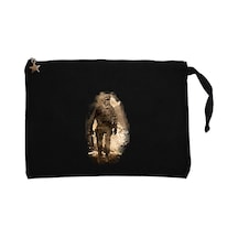 Call Of Duty Soldier Siyah Clutch Astarlı Cüzdan / El Çantası Siyah