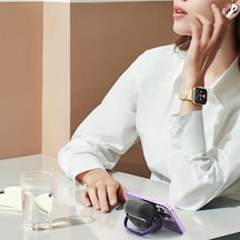 Labs Airpods Pro 3. Nesil İle Uyumlu Djpods Sert Malzemeli Kilitli Kapak Askı Aparatlı Kılıf Siyah-siyah