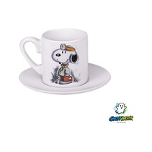 Doktor Snoopy Türk Kahvesi Fincanı 0119 Beyaz