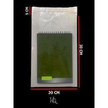 Hg Ambalaj 50 Adet 20x35 Cm Bantlı Yapışkanlı Şeffaf Opp Jelatin Poşet 20x30+5