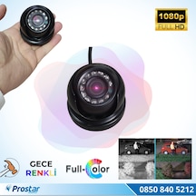 Araçlar için Mini Metal Dome 2 MP Full HD Gece Renkli Görüşlü Ka
