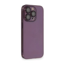Apple Apple Uyumlu iPhone 14 Pro Kılıf Armada Lensli Kapak - Derin Mor 0.2M-Çok Renkli