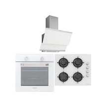 Silverline BO6275W01 - CS5349W01 - 3420 Classy 60 Beyaz Ankastre Set