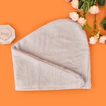 Soft Pamuk Saç Havlusu - Gri - 55x25 Cm Çok Renkli