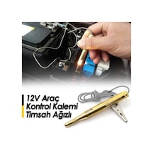 12 v Araç Kontrol Kalemi Timsah Ağızlı