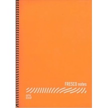 Gıpta Fresco Spiralli Plastik Defter A5 96 Yp Çizgili Turuncu