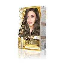 Deluxe Serisi 24k Altın Parçacıklı Serum İle 1 Kutu 2 X 50 Ml Ve Geliştiriciler Saç Boyası Yoğun Küllü Açık