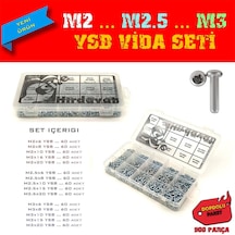 M2 M2.5 M3 Ysb Vida Seti - 900 Parça - Dopdolu Paket