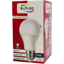 Elitled Led Ampul Beyaz-White 9W