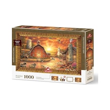 Gün Batımı Yolculuğu 1000 Parça Çerçeveli Puzzle
