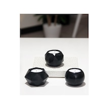 Tealight Beton Mumluk Set 3 Lü Siyah Tyc00602021271