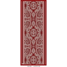Mirsoy Scarf Mirayze Etnik Desen Şal Kırmızı