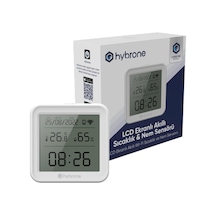 Hybrone Akıllı Wi-fi Lcd Ekranlı Sıcaklık Ve Nem Sensörü