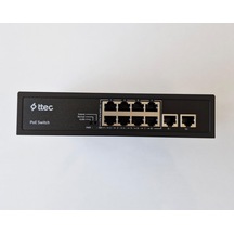Ttec 10120p 8 Port 10/100m Poe 2 Port 10/100 Uplink Tak Çalıştır 120w Poe Switch