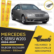 İnwells Muz Silecek Takımı Mercedes C Serisi W203 2004-2007 İle Uyumlu