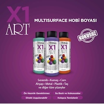 Polisan X1 Art Multisurface Hobi Boyası Patine Yeşili 120 ml