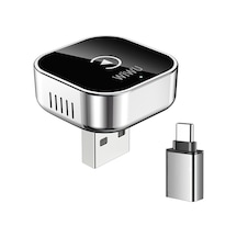 Wiwu Wi-cp003 2in1 Carplay Usb Wireless Transmitter Adaptör Gümüş