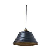 Dylight Retro Siyah Metal Siyah Içi Gold Dekoratif Rustik Sarkıt (537179322)