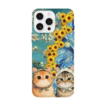 İphone 13 Pro Uyumlu Baskılı Şeffaf Telefon Kılıfı Koleksiyon: Kawaii Cat 5