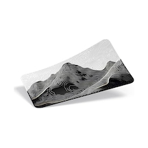 Minesk 90x40 Cm Xxl Gaming Mouse Pad High Density Hybrid Kumaş Kaymaz Taban Yüksek Çözünürlüklü Baskı Fare Altlığı Oyuncu Mousepad Mountain İzohips