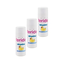 Feride Gül Kokulu Talk Pudrası Feride Bebek Talk Pudrası Toz 75gr x 3 Adet