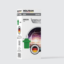 Mf Duylu Gösterge Ampulü Yeşil 12v 2w 10 Adet - Wolfram 30102