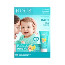 R.o.c.s. Rocs Baby Süt Dişler İçin Muz Püresi 0-3 Yaş Diş Macunu 45 Ml