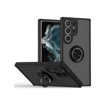 Samsung Galaxy S25 Ultra Kılıf Montreal Yüzüklü Silikon Kapak - Siyah 0.2M-Çok Renkli
