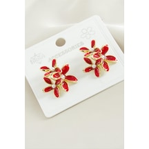 Çiçek Mineli Küpe - Sarı N162 10736616