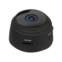 Siyah Mini Kablosuz Wifi Kamera - 1080p Hd Gecelik Görüntü, Dış Mekan/mobil Kayıt, Akıllı Telefon Uzak Erişim, Hafıza Kartı Ve Şarj Aleti Yok