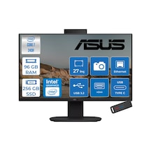 Asus V470VAK-C716512B0DF31 Core 7 240H 96 GB 256 GB SSD 27" Free Dos AIO Masaüstü Bilgisayar