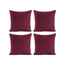 Soho Kumaş Dekoratif Kırlent Yastık Kılıfı - 42 X 42 Cm 4, Bordo Diğer