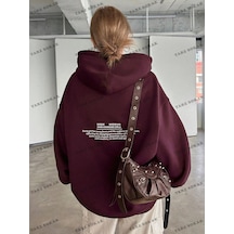 Y2k Trend Sezon Unisex Retro Sweatshırt Kapşonlu Kod 1809 Trz1908 Bordo Y2k Trend Sezon Unisex Retro Sweatshırt Kapşonlu Kod 1809 Trz1908 Bordo