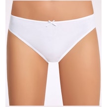 Likralı Fiyonklu Kadın Bikini Külot 10 Adet 001