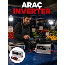 Mey İthalat 1500w Araç İnvertörü Güçlü Priz Çıkış