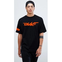 Ktm Duke Baskılı Oversize Tişört Siyah