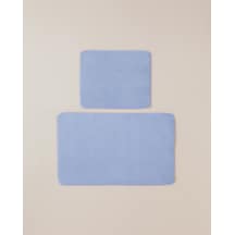 Basicline Kaydırmaz Taban Banyo Paspası Seti 60x100 Cm + 50x60 Cm Ortanca Lila