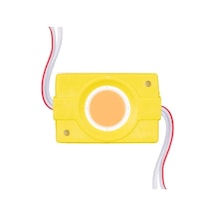 12 Volt 2.4 Watt Sarı Cob Led Modül - 40x22 Mm Adaptor Sec-Kumanda-Metraj Seç Yok-Kumanda-Yok