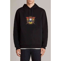 Megadeth Skull Metal Rock Müzik Baskılı Siyah Erkek Sweatshirt (530979323)