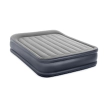 "INTEX Queen Deluxe Pillow Rest şişme yatak-Açık Gri- Queen çift kişilik" Açık Gri