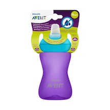 Avent Yumuşak Uçlu Alıştırma Bardağı, 9 Ay, 300 Mililitre, Mor, Scf802/02 Çok Renkli