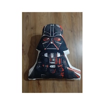 - Star Warss Desen Şekilli Tasarım Karakter Yastık Sıyah