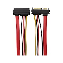 Sata Data 7+15 Pin Power Uzatma Kablosu 22 Pin Sata Data Power Uzatma Kablosu 50 Cm