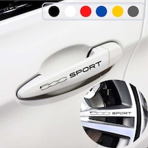 Fiat 500 Için Kapı Kolu Ve Jant Sticker (10 Adet)