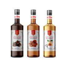 Nish Vanilya,karamel,çikolata Aromalı Şurup 3 X 700 Ml - Pet Şişe