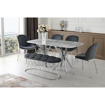 Royal High Gloss Yemek Masası 90 160 Cm 001 Royal High Gloss Yemek Masası 90 160 Cm 001