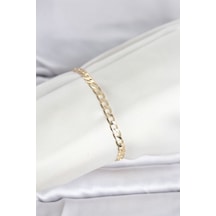 Cm 14k Gold Renk Halka Zincir Model Kadın Bileklik - Tj-bb8287 Gümüş