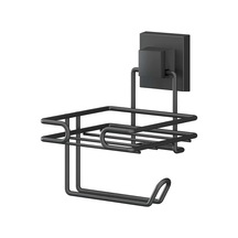 Delme Vida Matkap Yok Easyfıx Yapışkanlı Yedekli Tuvalet Kağıtlık Mat Siyah Ef275 Siyah