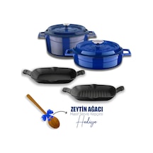 Lava Döküm 5x Trendy Serisi Döküm Demir Tencere Tava Çeyiz Seti 001